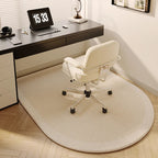 VIKAMA Study Floor Mat Computer Desk Roller Chair Swivel Chair Mat Arched Bedroom Bedside Dressing Table Carpet Home Decoration