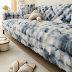 Faux Fur VelvetTouch Couch Cover Cat & Dog Proof Modern & Stylish