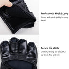 Professional Boxing Training Gloves Half Finger Leather Cushion
