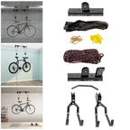 Garage/Home-Gym Bike Storage Pulley System
