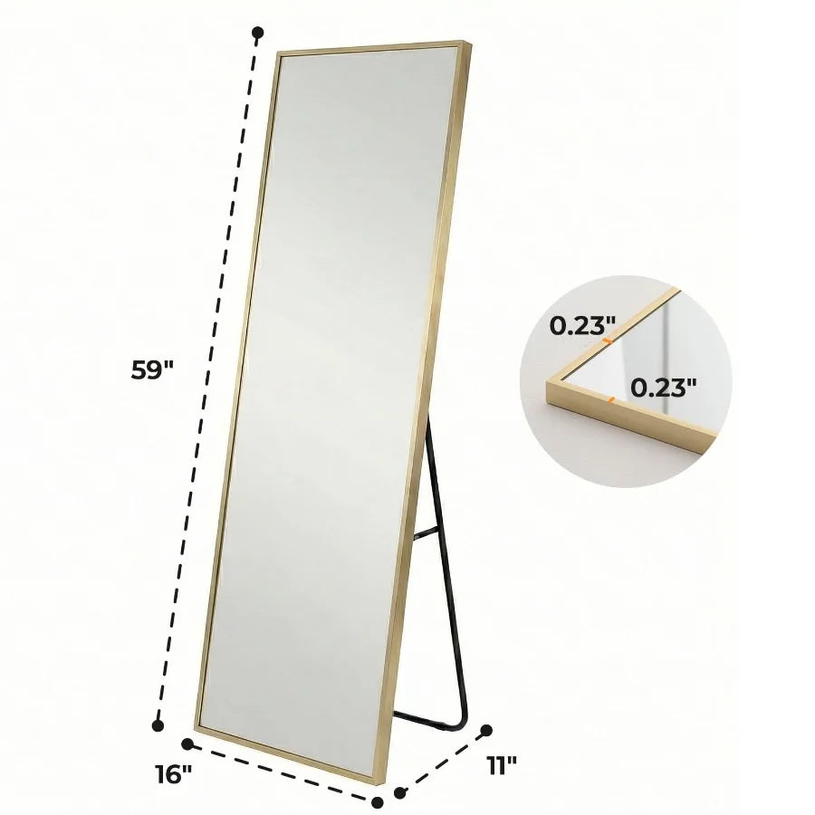 59x16" Full Length Mirror Floor Standing