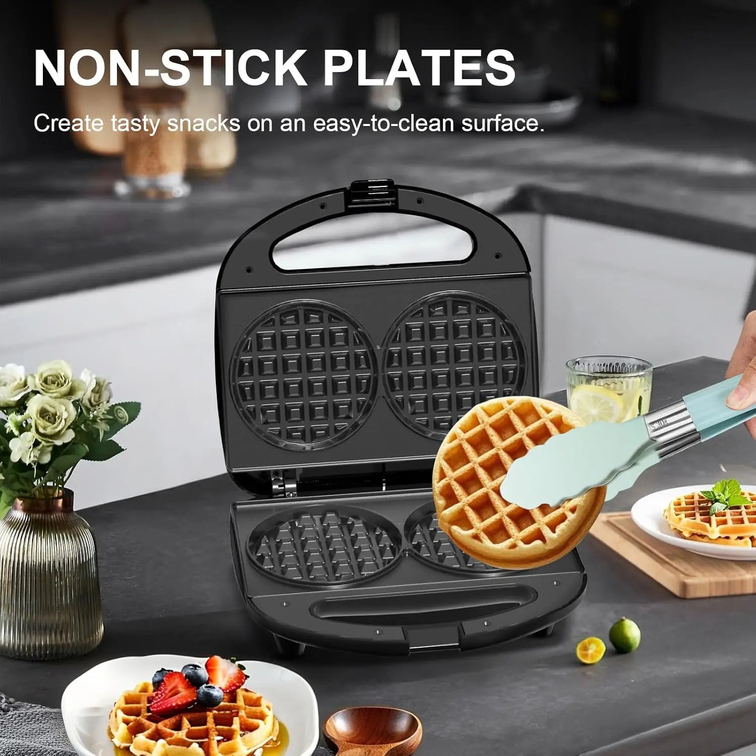3-in-1 Sandwich Maker, Panini Press, Waffle Maker