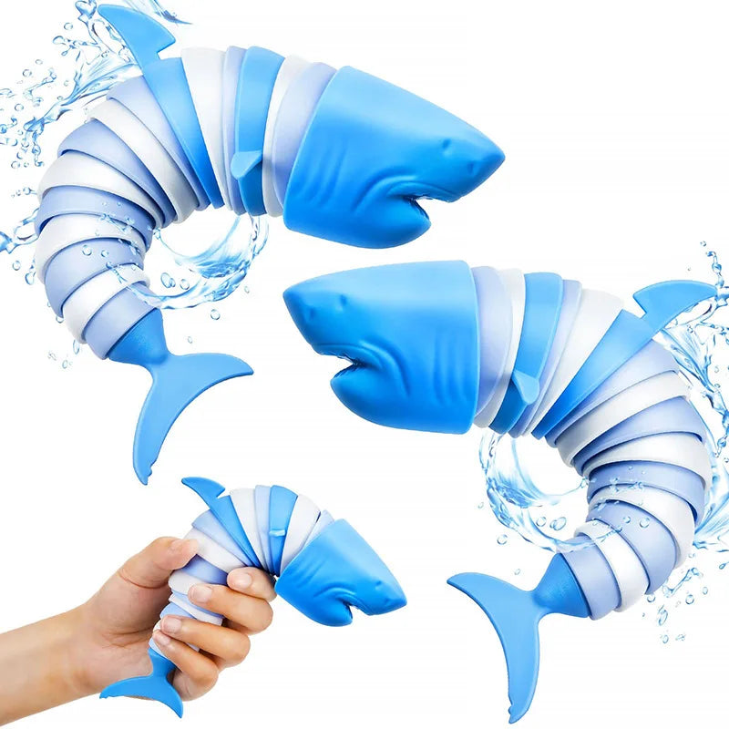 3D Articulated Shark Stress Reliever, Sensory Fidget Toy