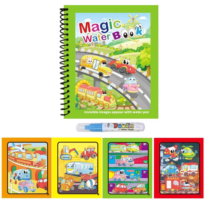 1pc Children's Reusable Water Drawing Book | Mess-Free Magic Coloring Pad