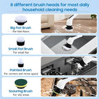 9-in-1 Cordless Spin Scrubber & Extension Wand