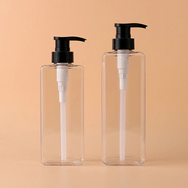 Square Soap Dispenser | Refillable 400/500ml Bathroom, Kitchen, Lotion Pump Bottle