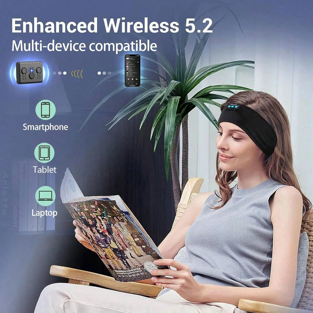 Bluetooth Headphones Headband Wireless With HD Stereo