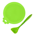 2PCS Reusable Airtight, Silicone Pet Food Can Cover with Spoon | Dog and Cat Food Storage