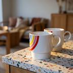 Set of 2 Rainbow Stacking Mugs