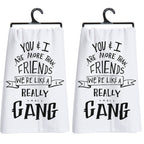 Set of 2 More Than Friends Snarky Dish Cloth Towel