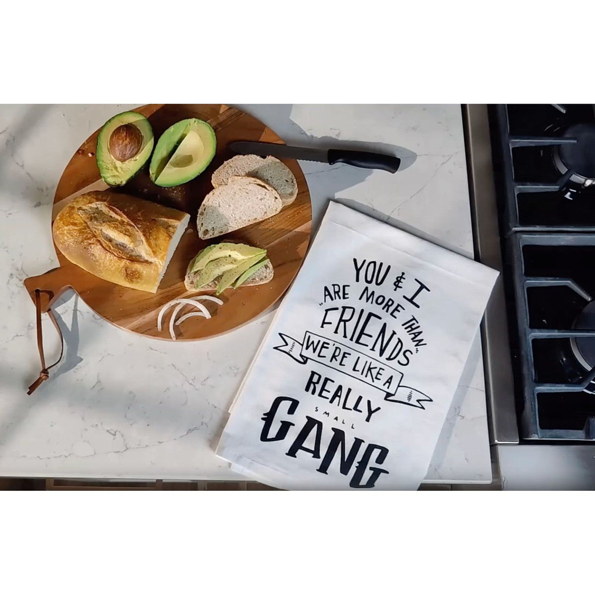 Set of 2 More Than Friends Snarky Dish Cloth Towel