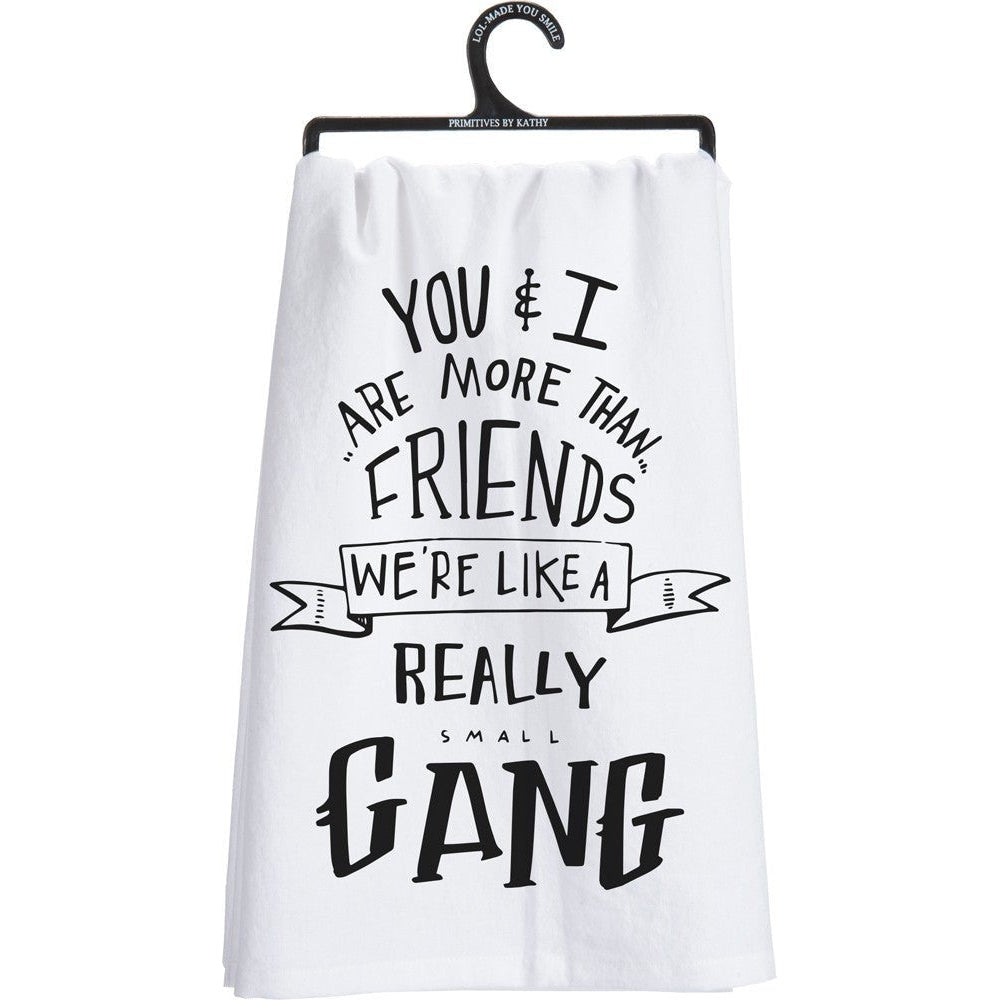 Set of 2 More Than Friends Snarky Dish Cloth Towel