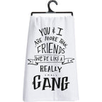Set of 2 More Than Friends Snarky Dish Cloth Towel
