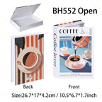 Luxury Fake Books Home Decoration Accessories for Living Room Fashion Fake Book Storage Box Simple Nordic Coffee Table Books