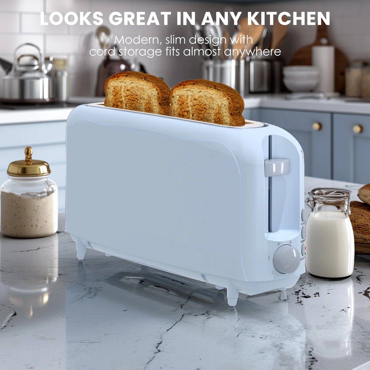 2-Slice Slim Toaster In 6 Modern Colors