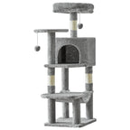 Multi-Cat Climbing Tower With Condo, Hammock, Scratch-Post