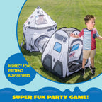 Joyfy Rocket Ship Play Tent With Tunnel
