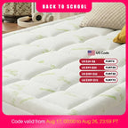 Bamboo Viscose Derived Soft Mattress Topper Breathable Cooling