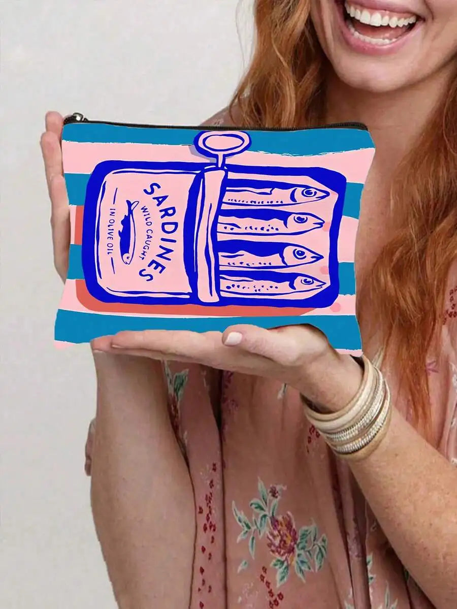 Reusable Tote Bag And Cosmetic Pouch Set