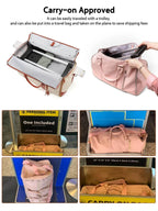 Viral Carry-on Foldable Trolley Bag, Big Space, Easy Travel!