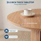 Round Dining Table For 2-4 With Center Storage