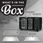 Gourmia French-Door Air Fryer, Convection Oven – 25 Qt