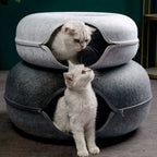 Interactive Tunnel/Donut Cat Bed & House