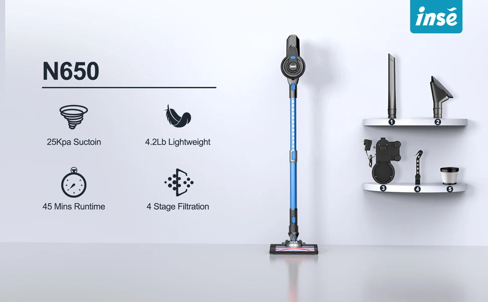 Lightweight Cordless Stick Vacuum Cleaner