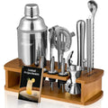 Luxe Cocktail Shaker & Bartender Kit W/ Stand
