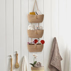 3-Tier Cotton-Rope Baskets Pantry, Bathroom, Nursery, Entryway