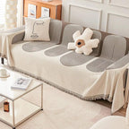 Double-Sided Moden Retro Chenille Couch Covers, Pet/Kid Friendly Protection