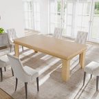 Farmhouse Wooden Dining Table For 4-6