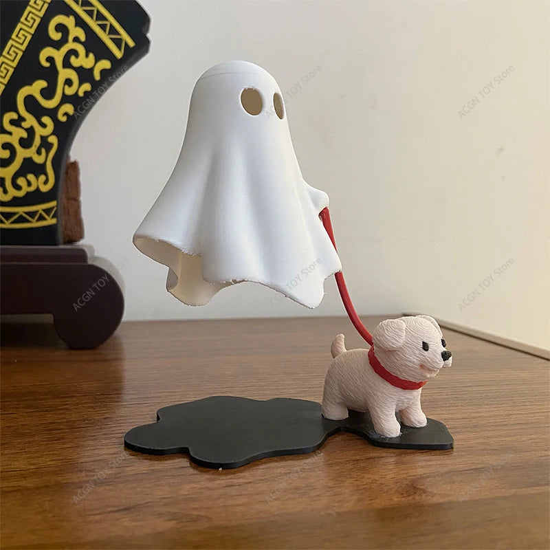 Ghost Walking Dog LED Halloween Decor