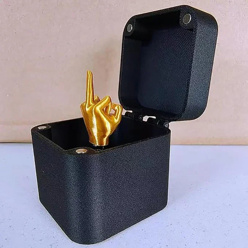 Home Decoration Interesting Prank Gift Middle Finger In Box Box Funny Creative Gifts Office Desk Decoration Gifts For Guests