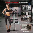 GIKPAL Foldable Ab Machine Ab Workout Equipment for Home Gym,Core & Abdominal Trainer Fitness Equipment Max 440lbs LCD Display