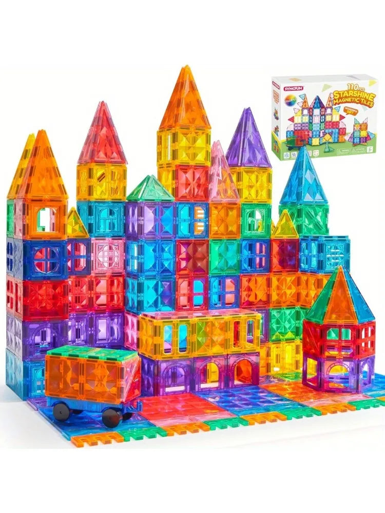 110/66/50 PCS Magnetic 3D Building Tile Sets