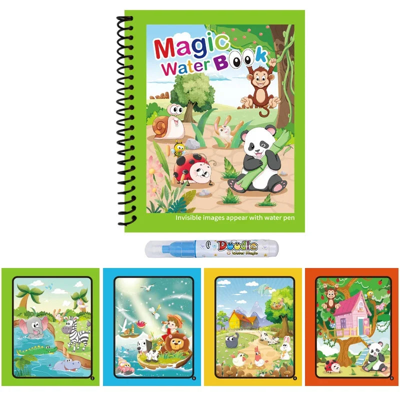 1pc Children's Reusable Water Drawing Book | Mess-Free Magic Coloring Pad