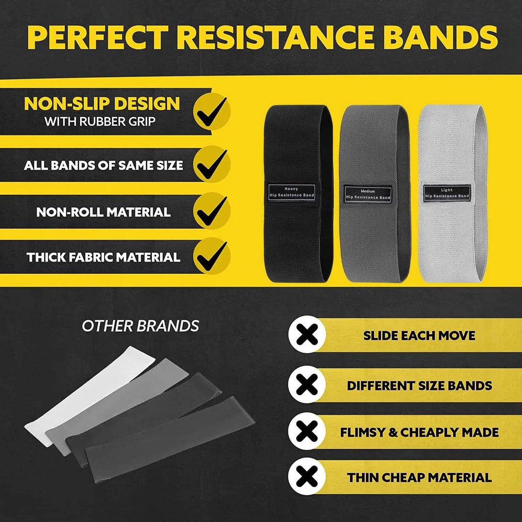 Fabric Resistance Workout Bands Hip Booty Thighs
