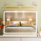 LED Vanity Mirror, Aluminum Frame Dimmable