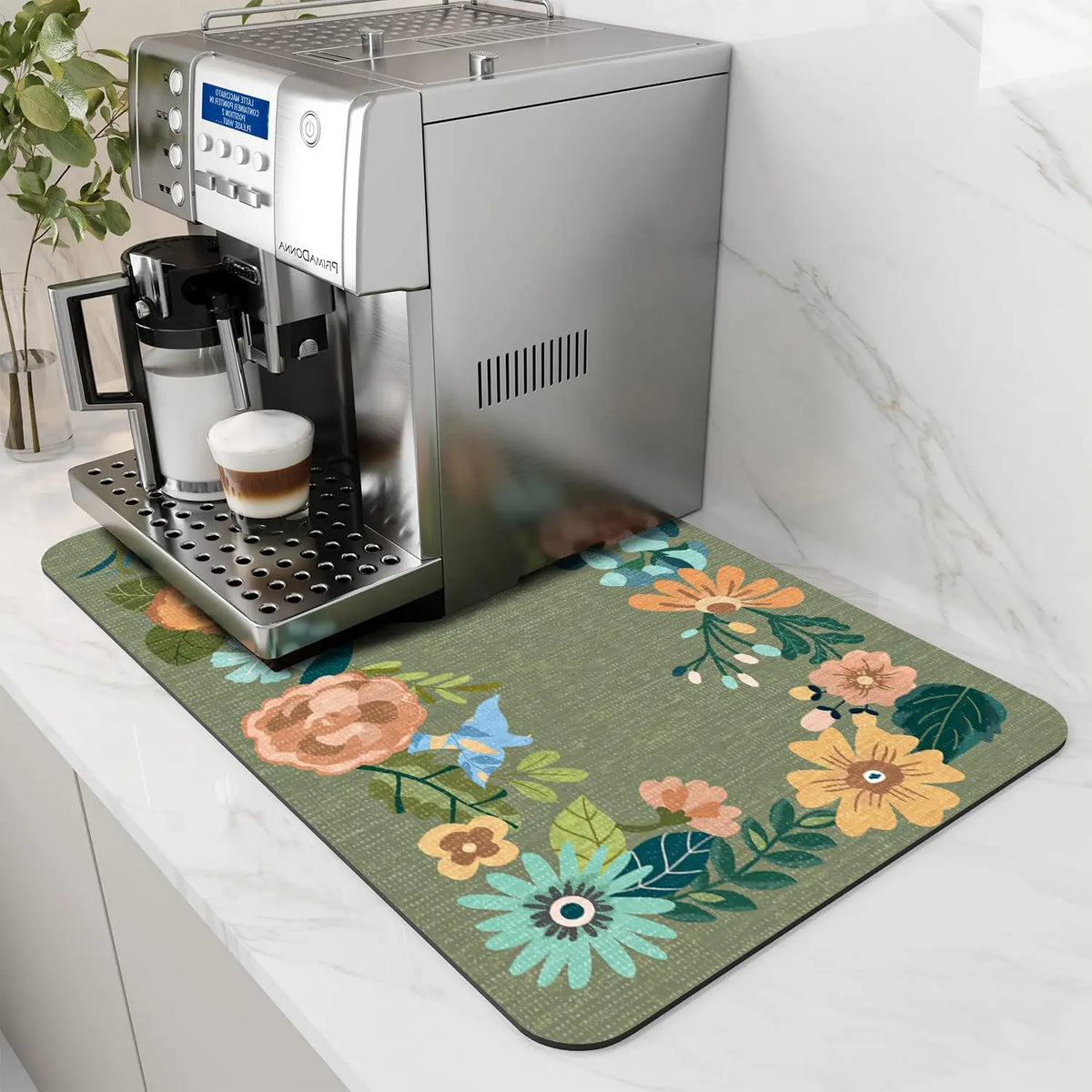 Absorbent Dish Drying & Coffee Station Mat, Various Colors, Sizes