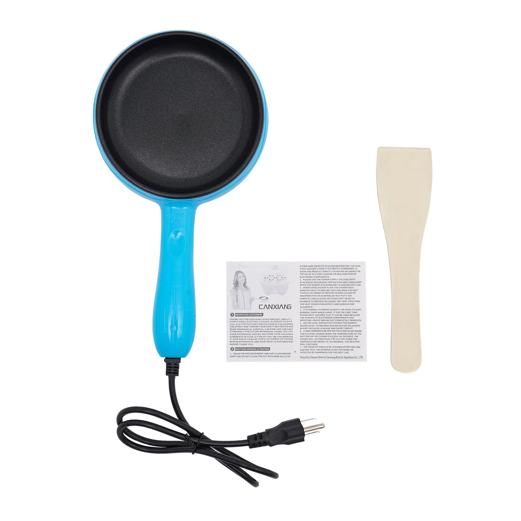 Portable Electric Skillet Non-Stick, Perfect for Apartments or Dorms