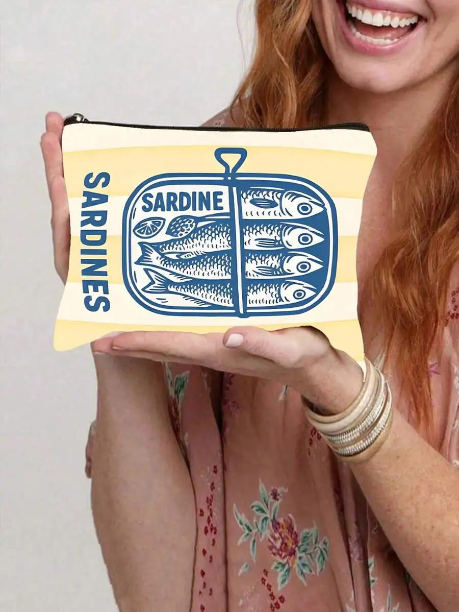 Reusable Tote Bag And Cosmetic Pouch Set