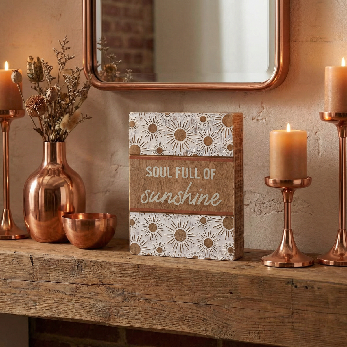Soul Full Of Sunshine Boho Sunburst Home Decor