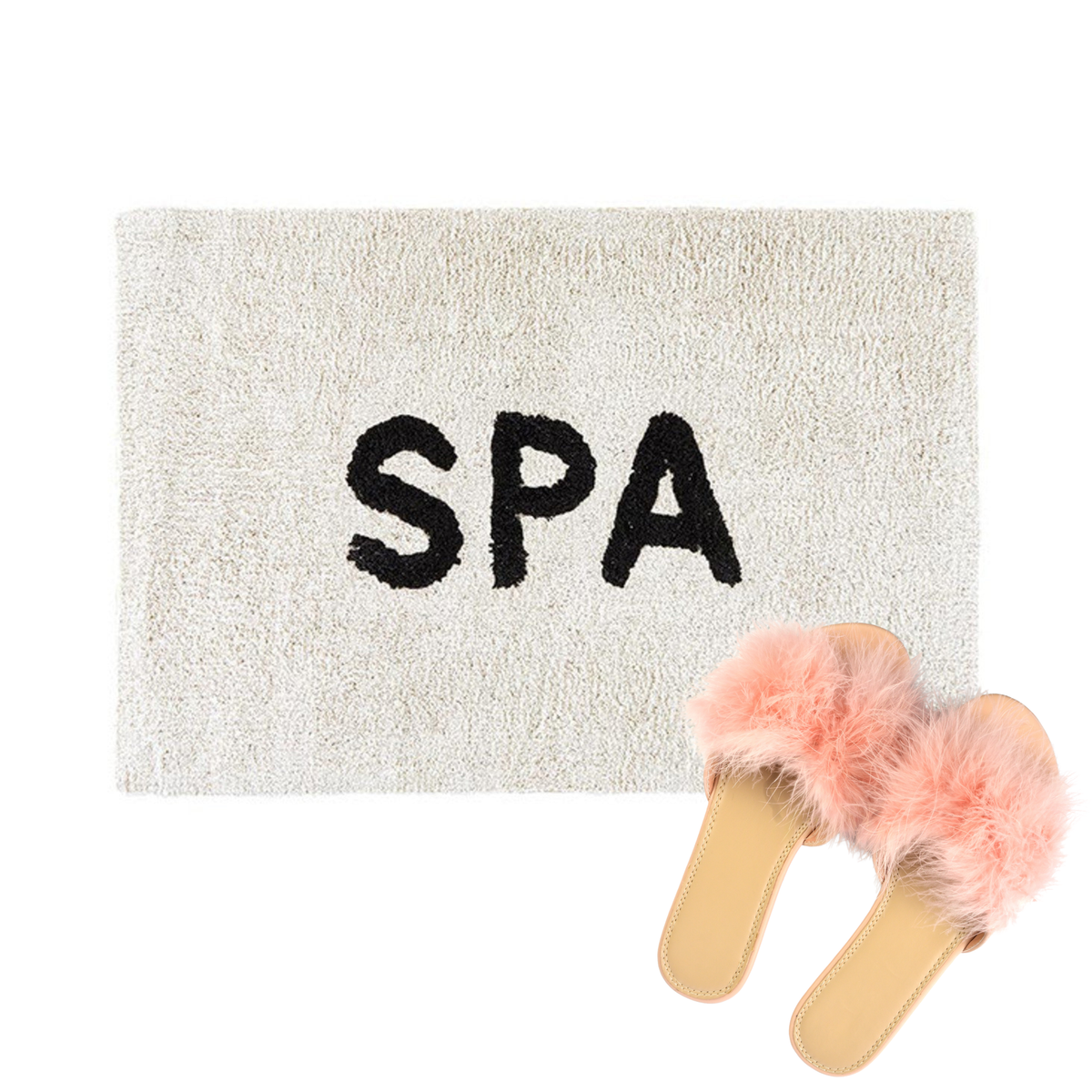 Spa Bath Mat Cotton Bathroom Rug  20" x 30"