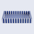 Riviera Elance Blue White Decorative Vanity Tray 12x8