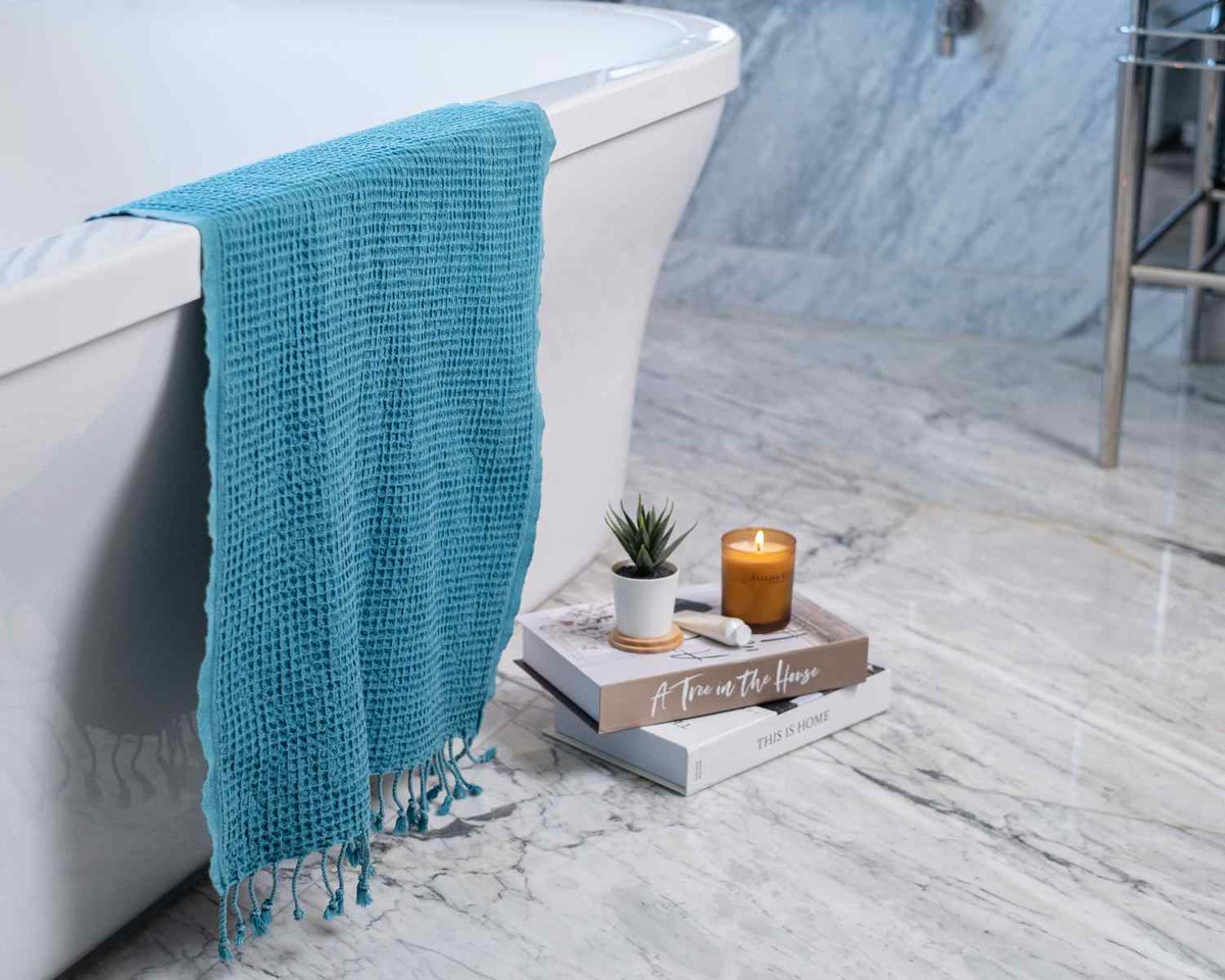 Waffle Turkish Cotton Towel or Towel Set