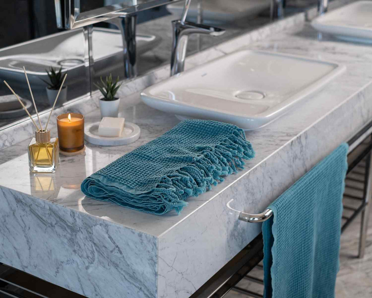Waffle Turkish Cotton Towel or Towel Set
