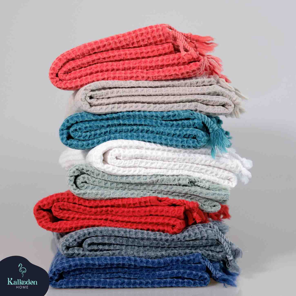 Waffle Turkish Cotton Towel or Towel Set