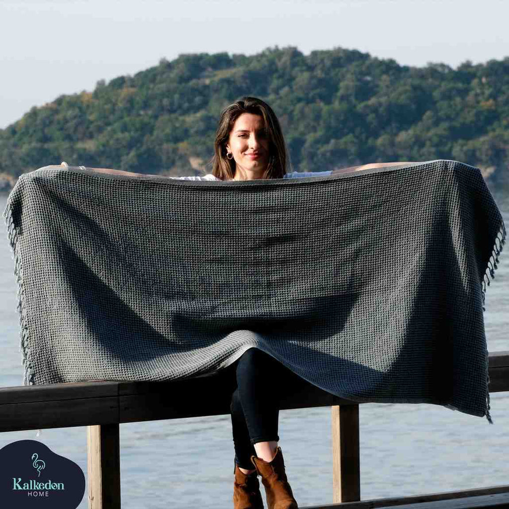 Waffle Turkish Cotton Towel or Towel Set