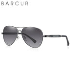 BARCUR Polarized Pilot Sunglasses for Men – Stylish Anti Blue Light UV400 Protection Gradient Mirror Lens Stainless Steel Trendy Frame – Fashion Aviator Sun Glasses for Men Ideal for Driving Travel Summer & Outdoor Activities